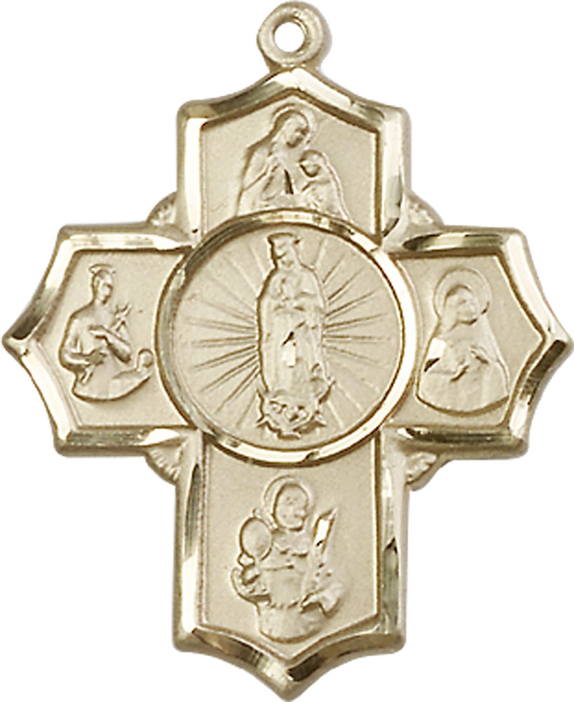 14kt Gold Filled 5-Way Motherhood Medal