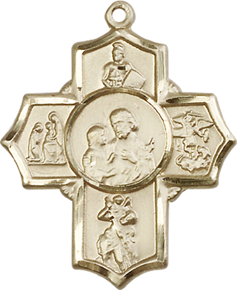 14kt Gold Filled 5-Way Firefighter Medal