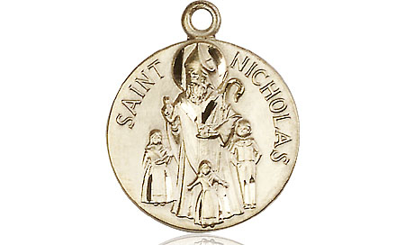 14kt Gold Filled Saint Nicholas Medal