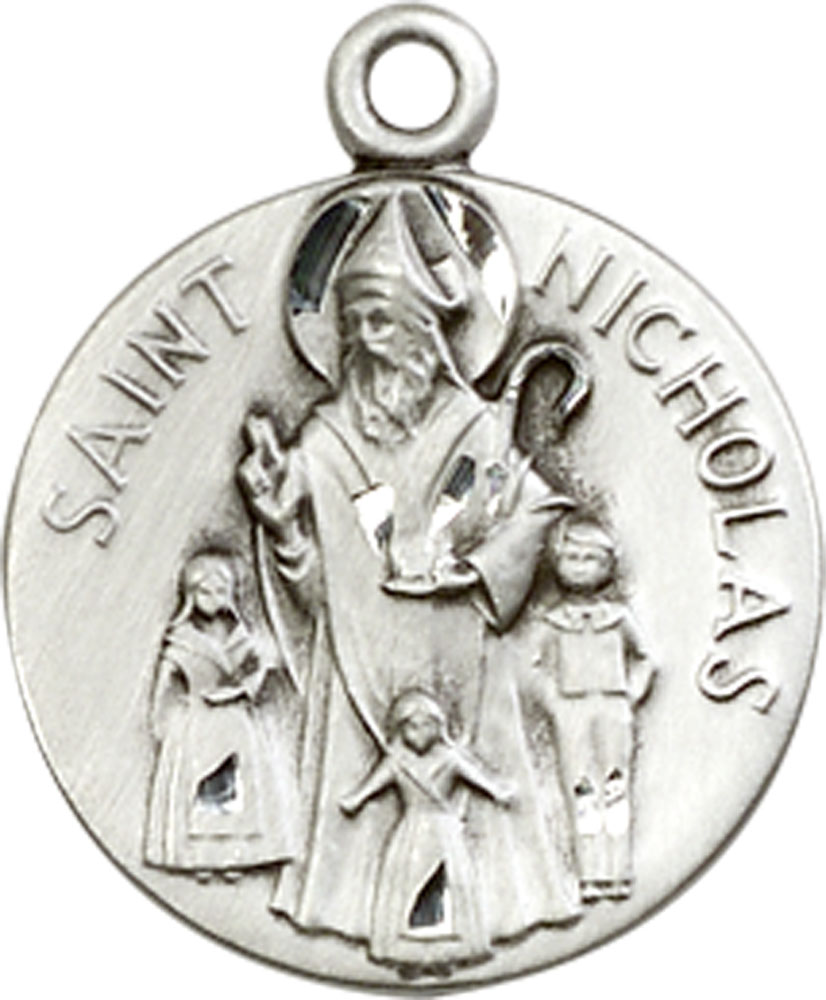 Sterling Silver Saint Nicholas Medal