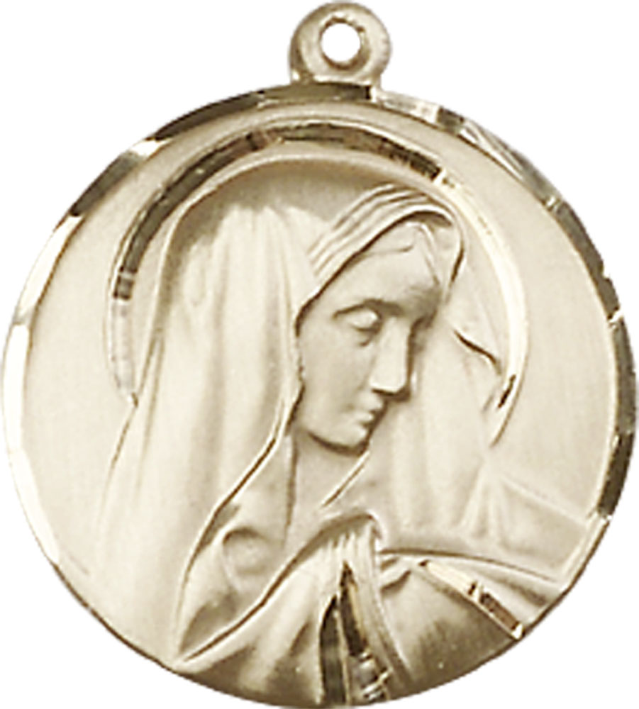 14kt Gold Filled Sorrowful Mother Medal