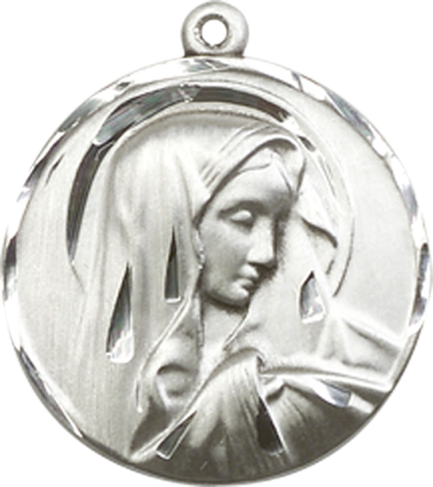 Sterling Silver Sorrowful Mother Medal