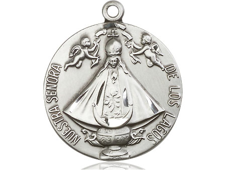 Sterling Silver Senora de Los Lagos Medal