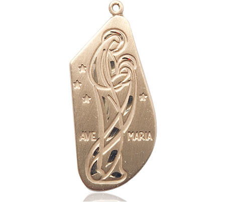 14kt Gold Filled Ave Maria Medal