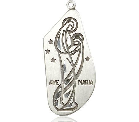 Sterling Silver Ave Maria Medal