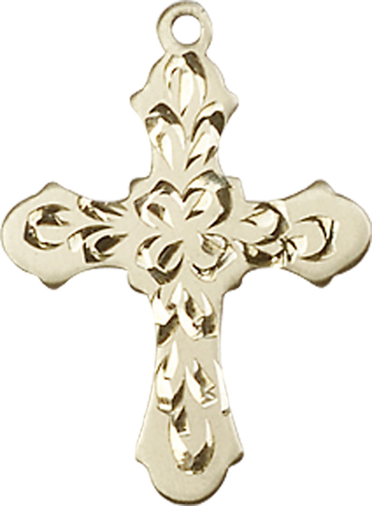 14kt Gold Cross Medal