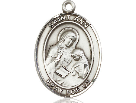Sterling Silver Saint Ann Medal