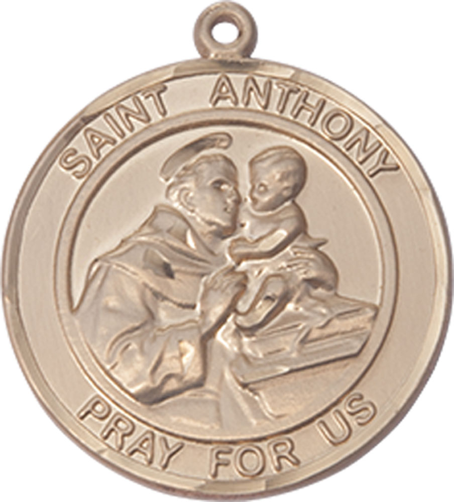 14kt Gold Filled Saint Anthony of Padua Medal