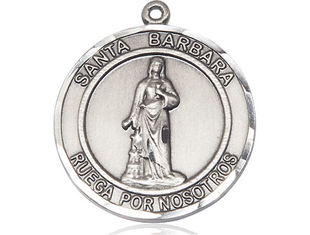 Sterling Silver Santa Barbara Medal