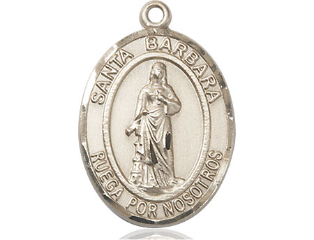 14kt Gold Filled Santa Barbara Medal