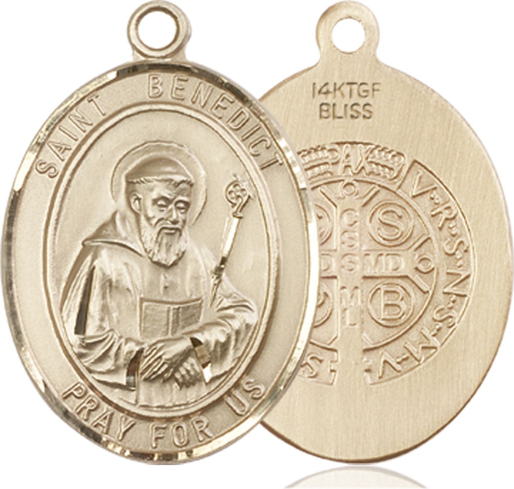 14kt Gold Filled Saint Benedict Medal