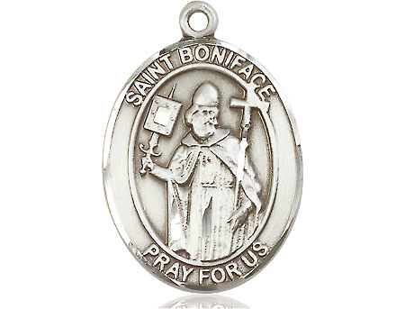 Sterling Silver Saint Boniface Medal