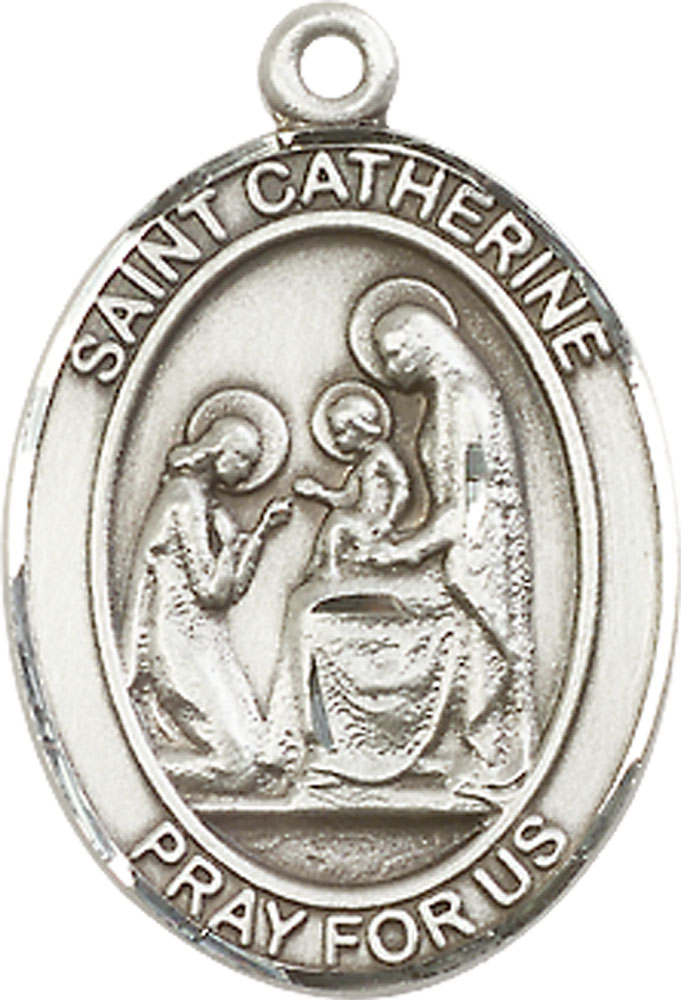 Sterling Silver Saint Catherine of Siena Medal