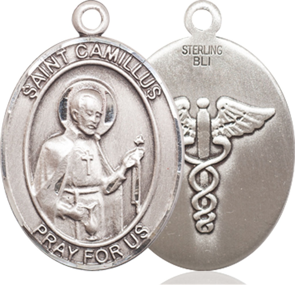 Sterling Silver Saint Camillus of Lellis Nurse Medal