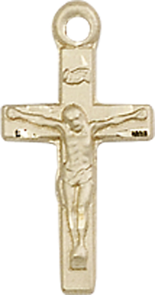 14kt Gold Filled Crucifix Medal - With Box