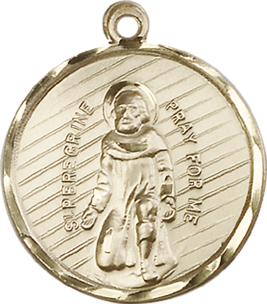 14kt Gold Filled Saint Perregrine Medal