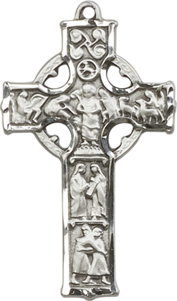 Sterling Silver Celtic Cross Medal