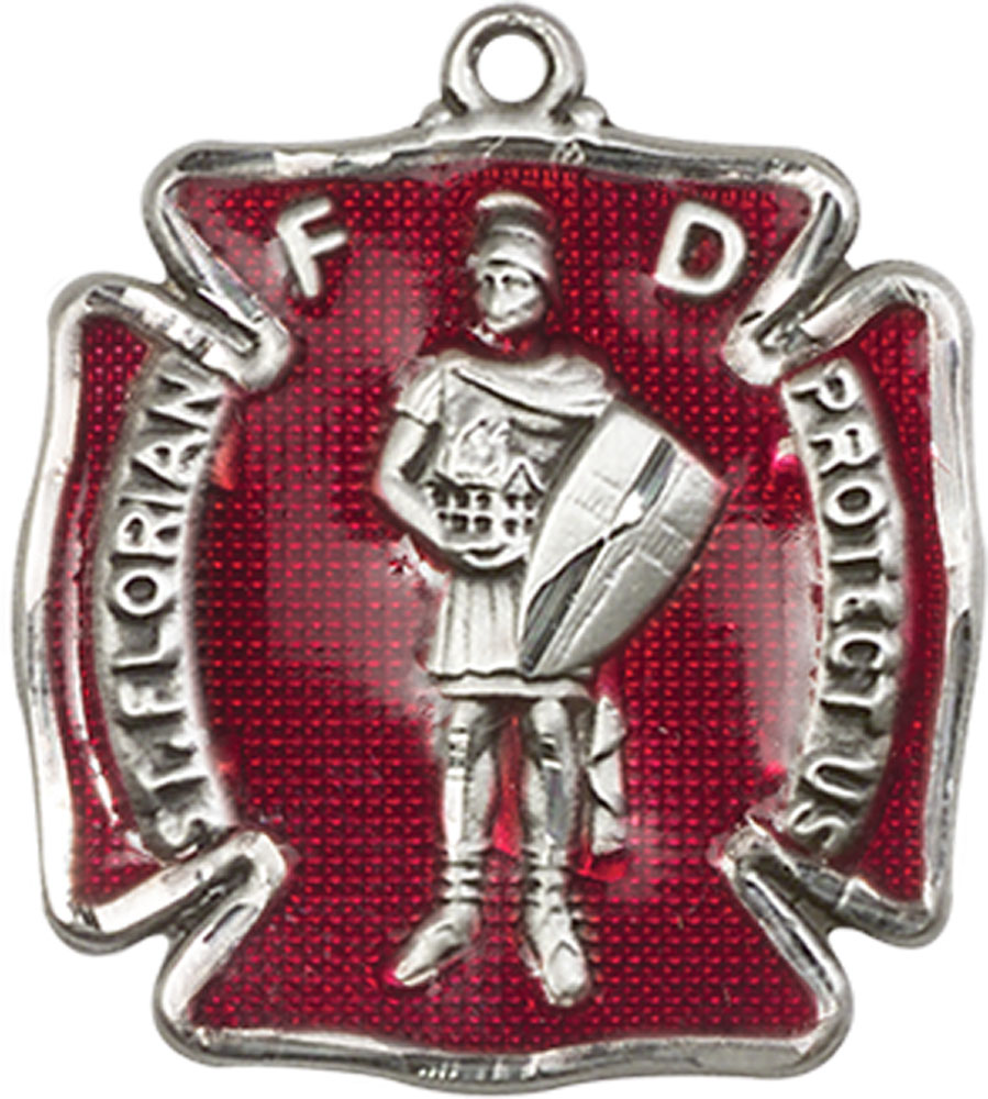 Sterling Silver Saint Florian Medal