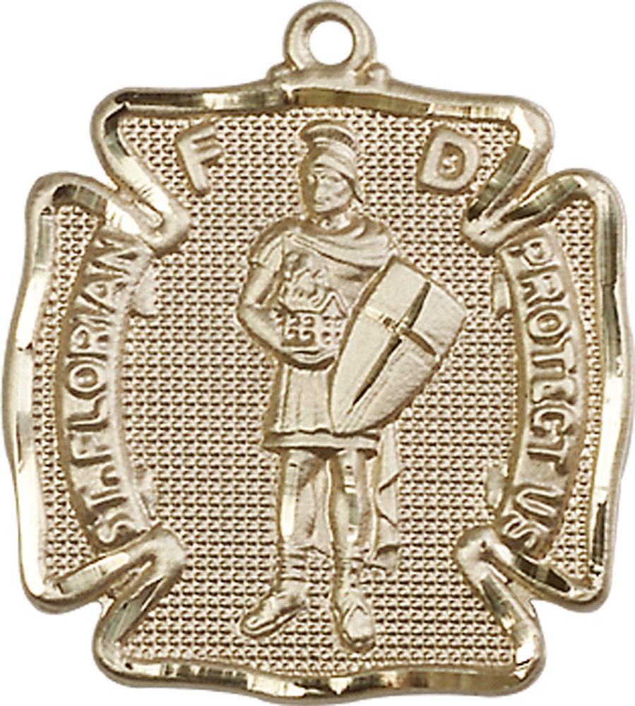 14kt Gold Filled Saint Florian Medal
