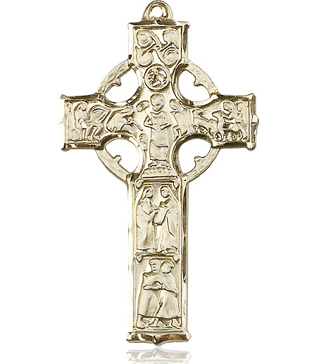 14kt Gold Filled Celtic Cross Medal