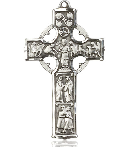 Sterling Silver Celtic Cross Medal