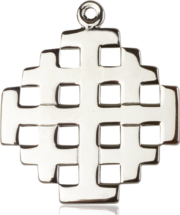 Sterling Silver Jerusalem Cross Medal