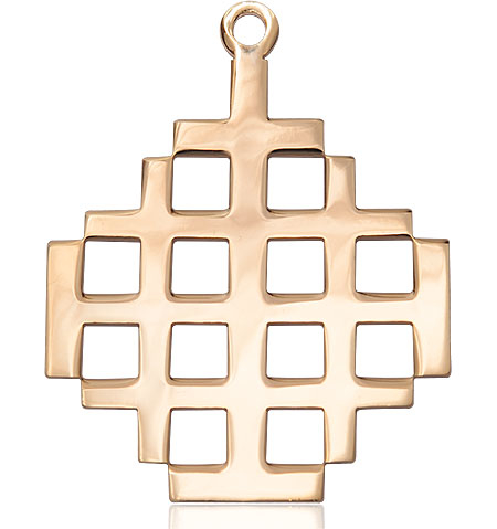 14kt Gold Filled Jerusalem Cross Medal