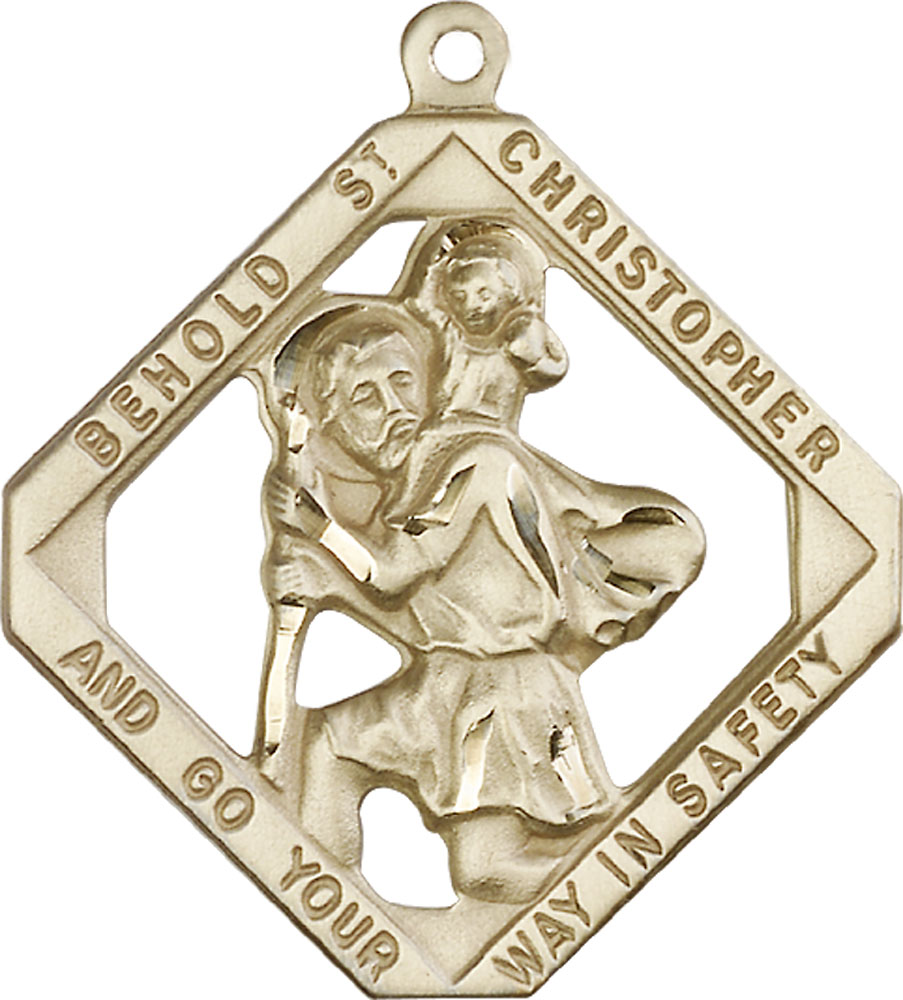 14kt Gold Filled Saint Christopher Medal