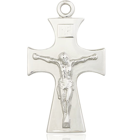 Sterling Silver Celtic Crucifix Medal