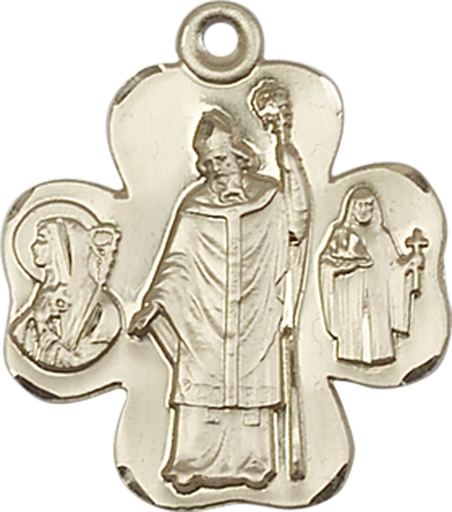 14kt Gold Filled Irish Shamrock Medal