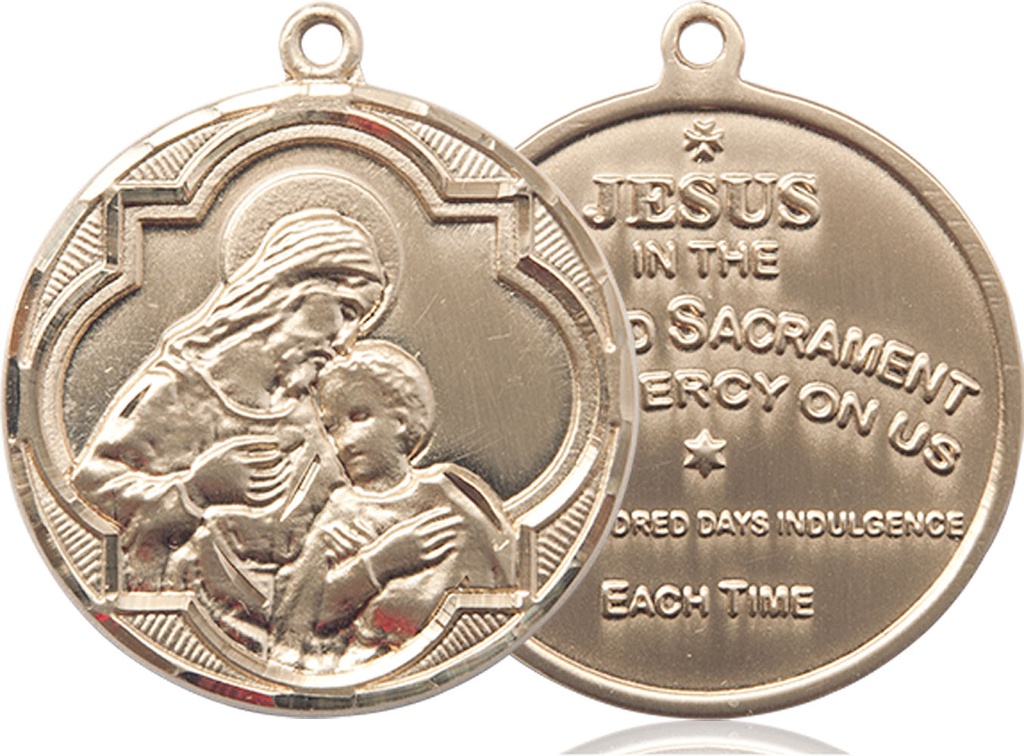 14kt Gold Filled Blessed Sacrament Medal