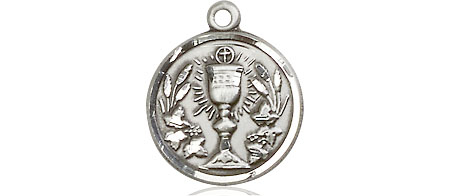 Sterling Silver Communion Chalice Medal