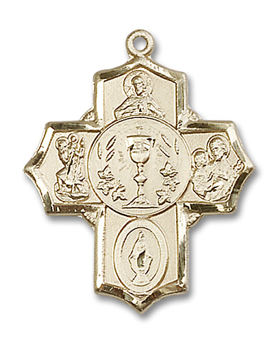 14kt Gold Filled 5-Way Medal