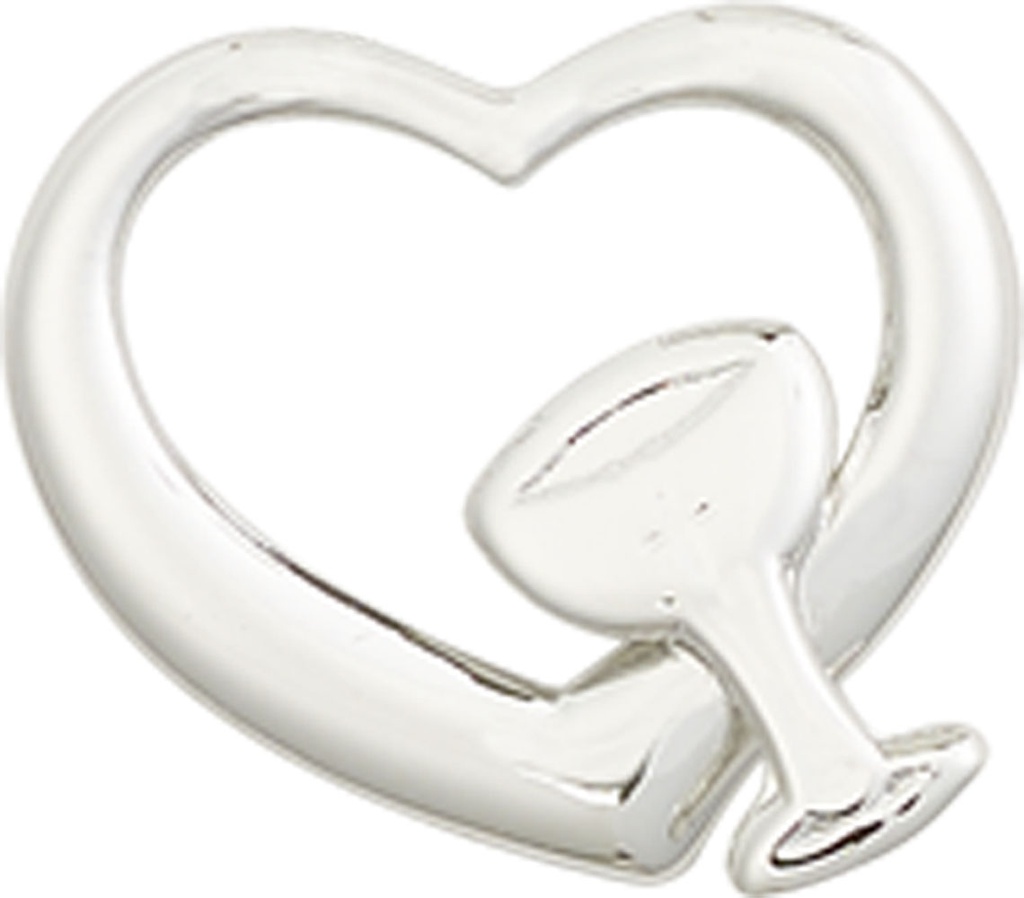 Sterling Silver Heart / Chalice Medal