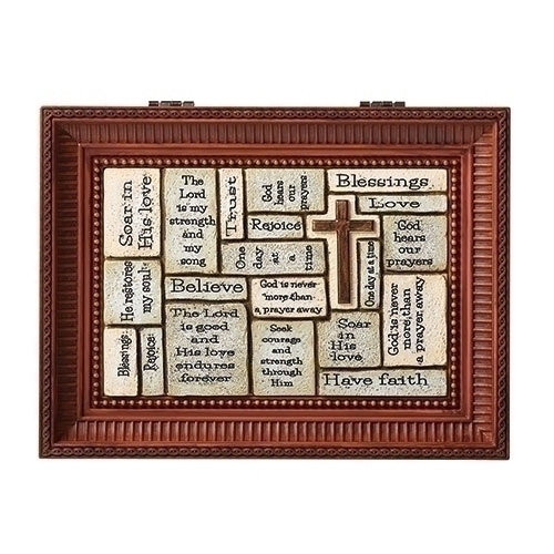 Crossword Music Box Brown