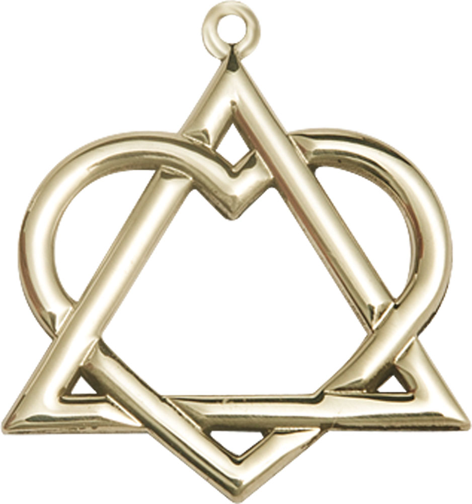 14kt Gold Filled Adoption Heart Medal