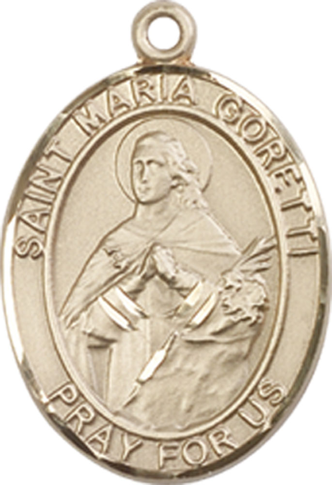 14kt Gold Saint Maria Goretti Medal