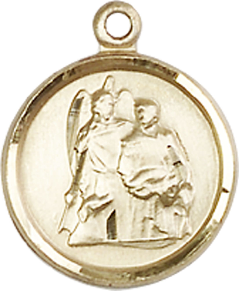 14kt Gold Saint Raphael Medal
