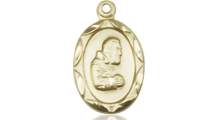 14kt Gold Saint Pio of Pietrelcina Medal