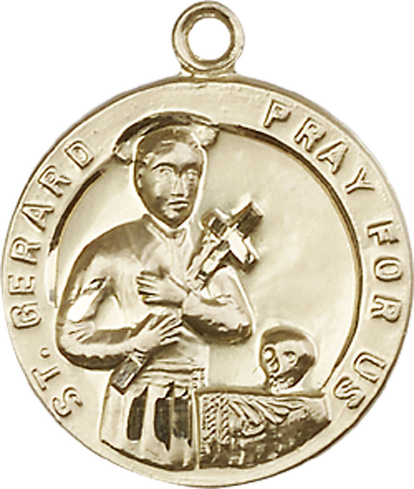 14kt Gold Saint Gerard Medal