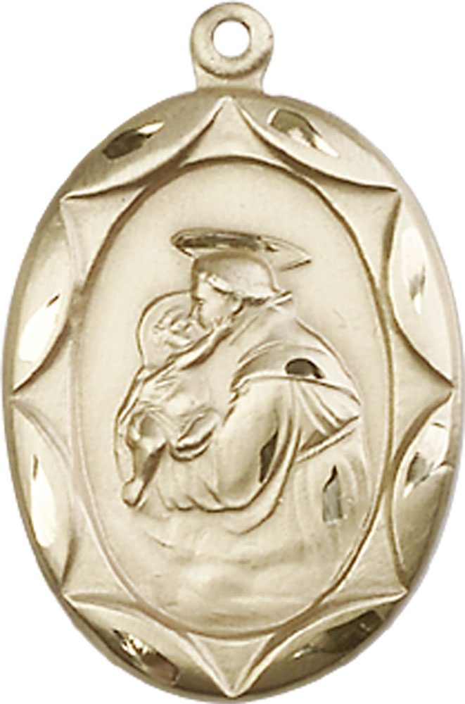 14kt Gold Saint Anthony Medal