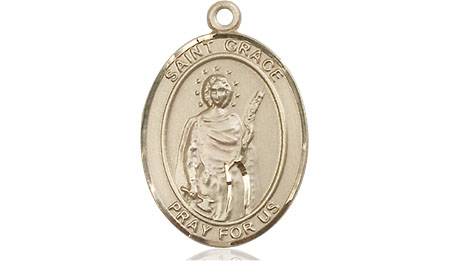 14kt Gold Saint Grace Medal