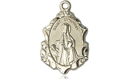 14kt Gold Saint Dymphna Medal