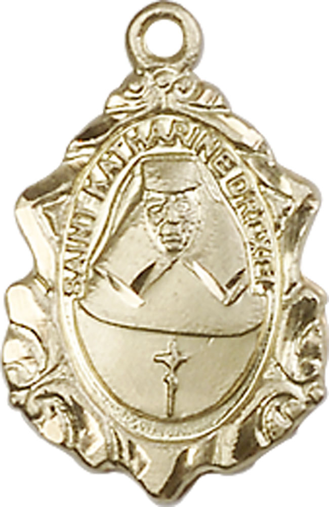 14kt Gold Saint Katharine Drexel Medal