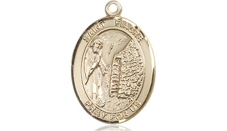 14kt Gold Saint Fiacre Medal