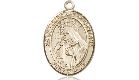 14kt Gold Saint Margaret of Cortona Medal