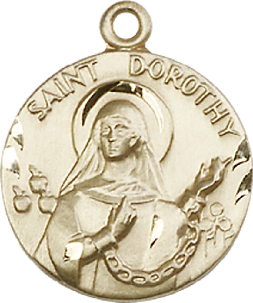 14kt Gold Saint Dorothy Medal