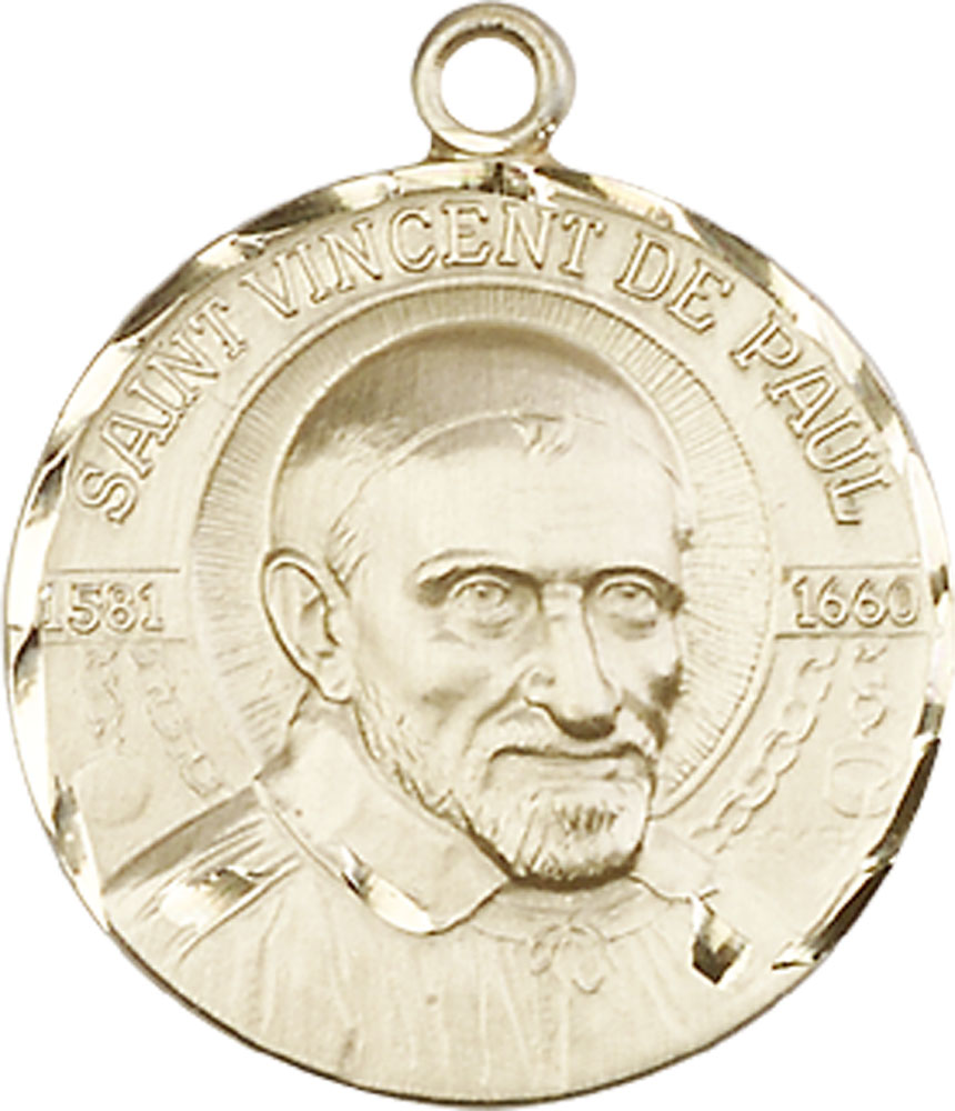 14kt Gold Saint Vincent de Paul Medal