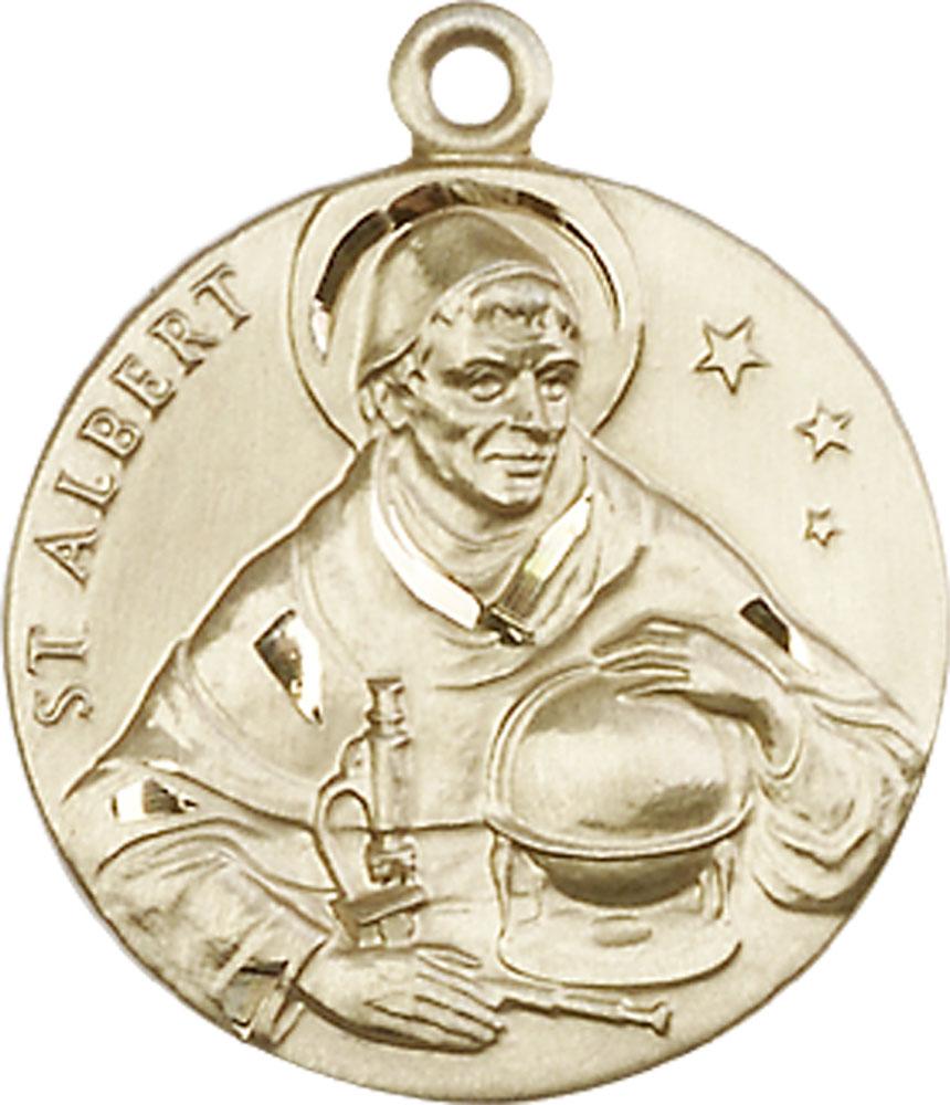 14kt Gold Saint Albert the Great Medal
