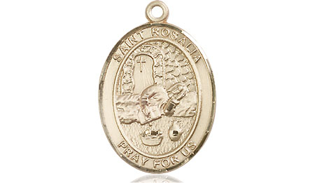 14kt Gold Saint Rosalia Medal
